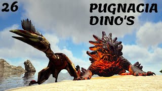 SPINEBREAKER BOSS FIGHT ZOMBIE QUETZ TAME & MAGMASUAR TAME ARK PUGNACIA DINO'S