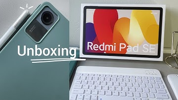 Unboxing REDMI PAD SE 📦 | setting up + accessories ( keyboard & case)