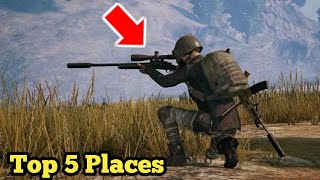 Top 5 Places to Find Snipers in #pubgmobile Erangel Map |  Where To Find Snipers In Erangel Map screenshot 4