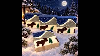 Moose themed cold process soap bars #Eartherella @Eartherella