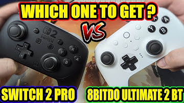 IN DEPTH COMPARISON! Switch 2 Pro Controller vs 8BitDo Ultimate 2 Bluetooth
