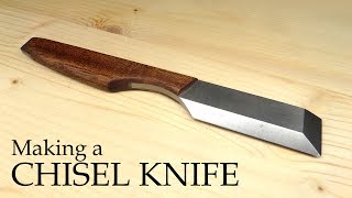 Making a Chisel Knife  inspired by the Mora & kiridashi knives