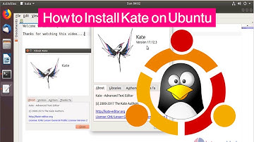How to install Kate on Ubuntu