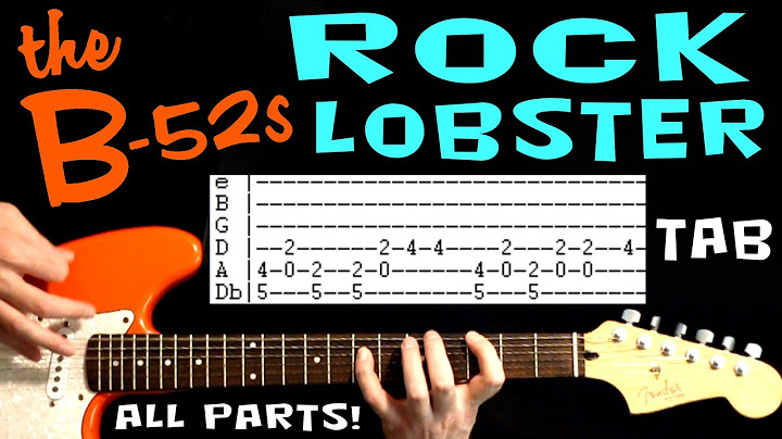 Rock Lobster Guitar version - Guitar performance video thumbnail