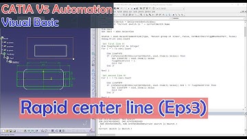 CATIA V5 Automation Visual Basic Centerline Eps3