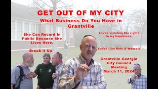 You Cant Be Here Break It Up City Council Meeting Grantville Georgia