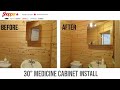 Aluminum Bathroom Medicine Cabinet Install Shopper+