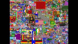 reddit.com/place Complete Timelapse (72 hrs) - 60 fps