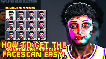 *NEW* RAINBOW VENTRILOQUIST FACESCAN IN NBA 2K20! HOW TO GET A  GLOWING FACESCAN FAST AND EASY!