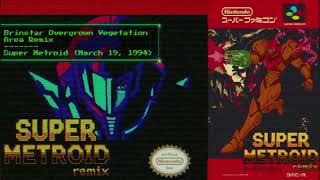 Super #Metroid - #Brinstar Overgrown Vegetation Area #Remix | #SNES | #supermetroid | #nintendo
