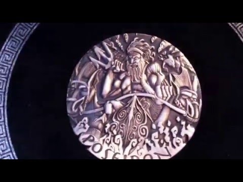 Gods of Olympus -- Poseidon 2014 2oz Silver High Relief Coin