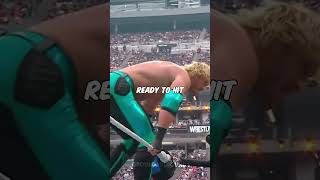 Speed attacks Logan Paul with a frog splash