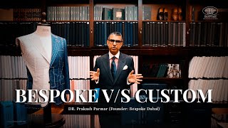 Bespoke v/s Custom Suit - No comparison - find out why! | PRAKASH PARMAR #bespoke #menfashion screenshot 1