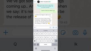 Text us now on WhatsApp. Go to: https://wt.lnk.to/bleedoutsingle | #whatsapp #sneakpreview