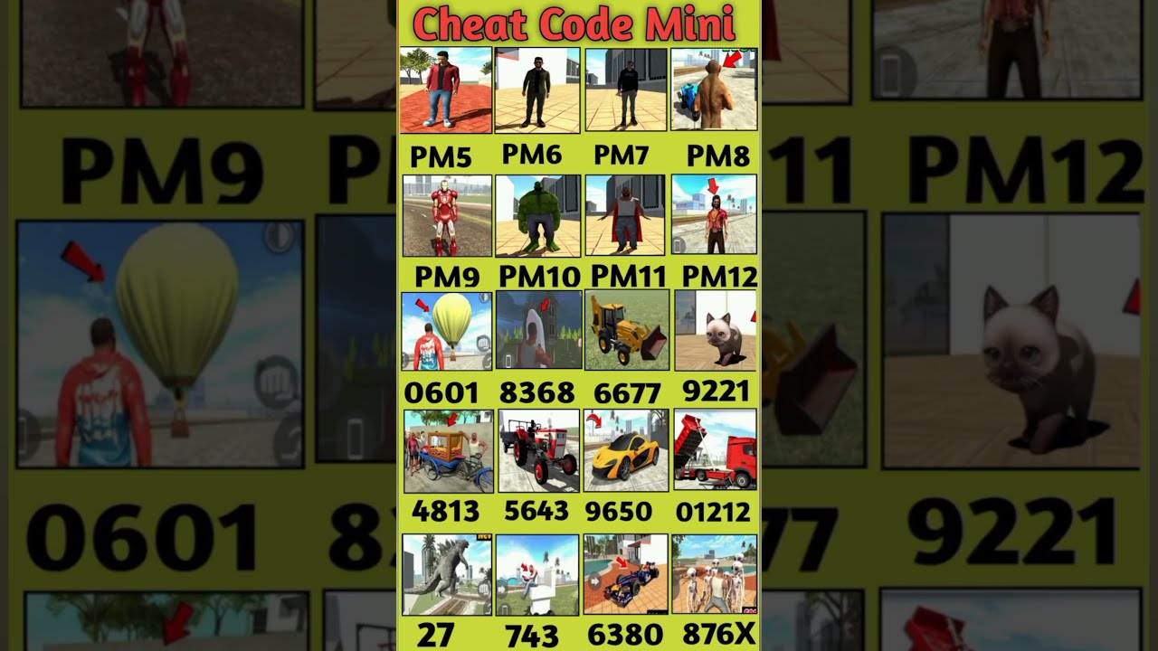 Iron Man Hulk Super Cat Cheat Code Indian Bike Driving 3d Indianbikedriving3d Shorts