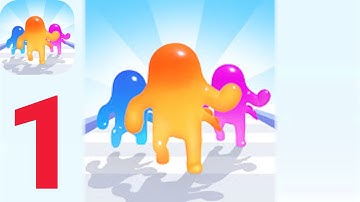 Jelly Runner 3D - Video game All levels - Part 1 - Levels 1 - 4 - New video Android, iOS