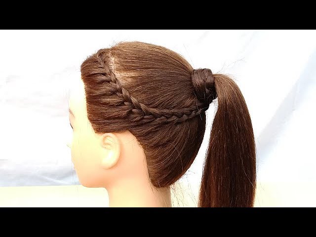 Textured Low Ponytail Hairstyle for Wavy Curly Hair • The Curl Story