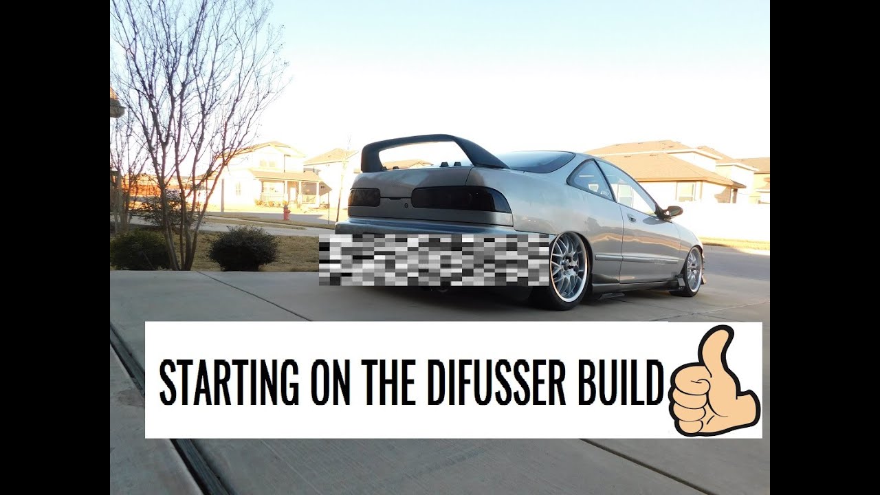 Making a custom rear diffuser!!!! Acura Integra YouTube