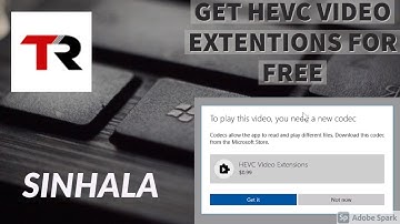 Tip #2 HEVC VIDEO EXTENSIONS  Free ගමු.[SINHALA]