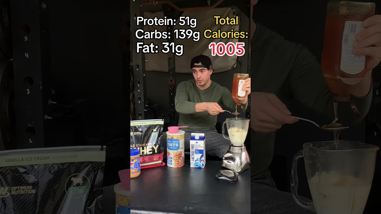 HIGH CALORIE MASS GAINER PROTEIN SHAKE RECIPE🧋