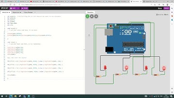 Arduino Uno Simulator Binary Counter
