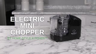  Black Electric Mini Chopper by Home-Style Kitchen