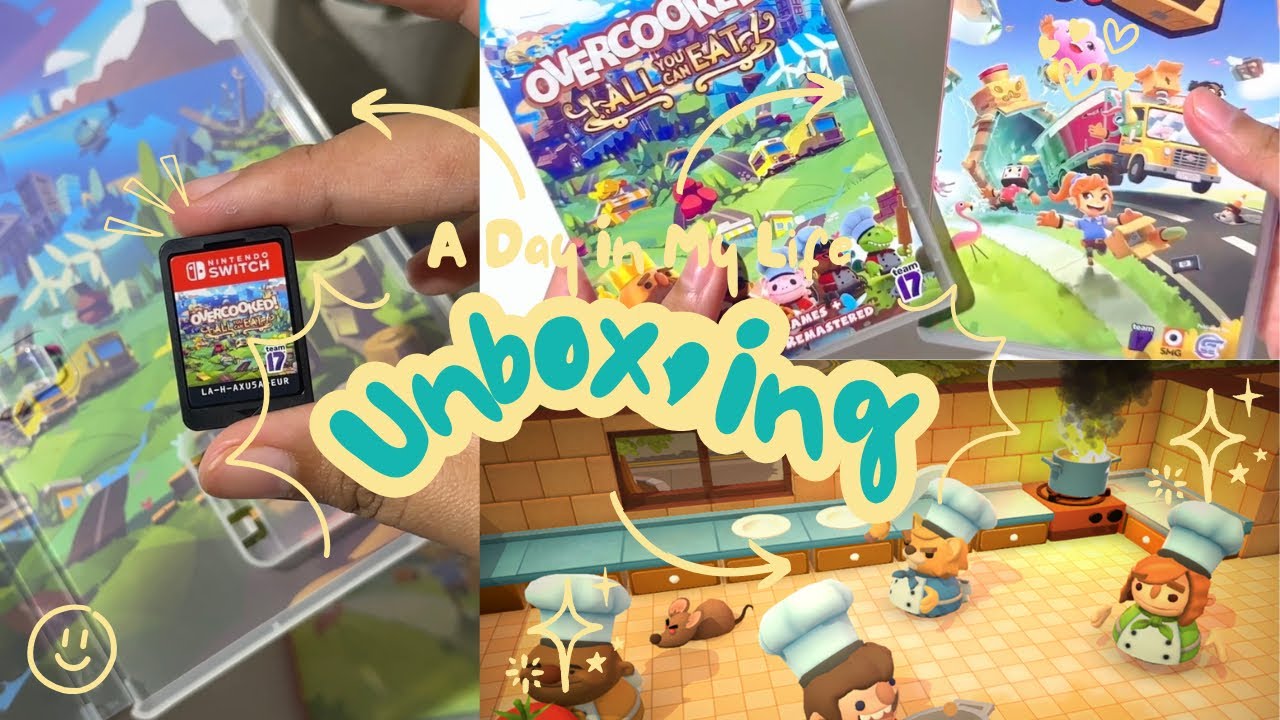 Unboxing Nintendo Switch Game | Overcooked All You Can Eat | Moving Out 2