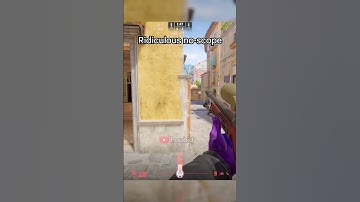 Insane no-scope (full video: @hoobid) #shorts #funny #gaming #cs #cs2