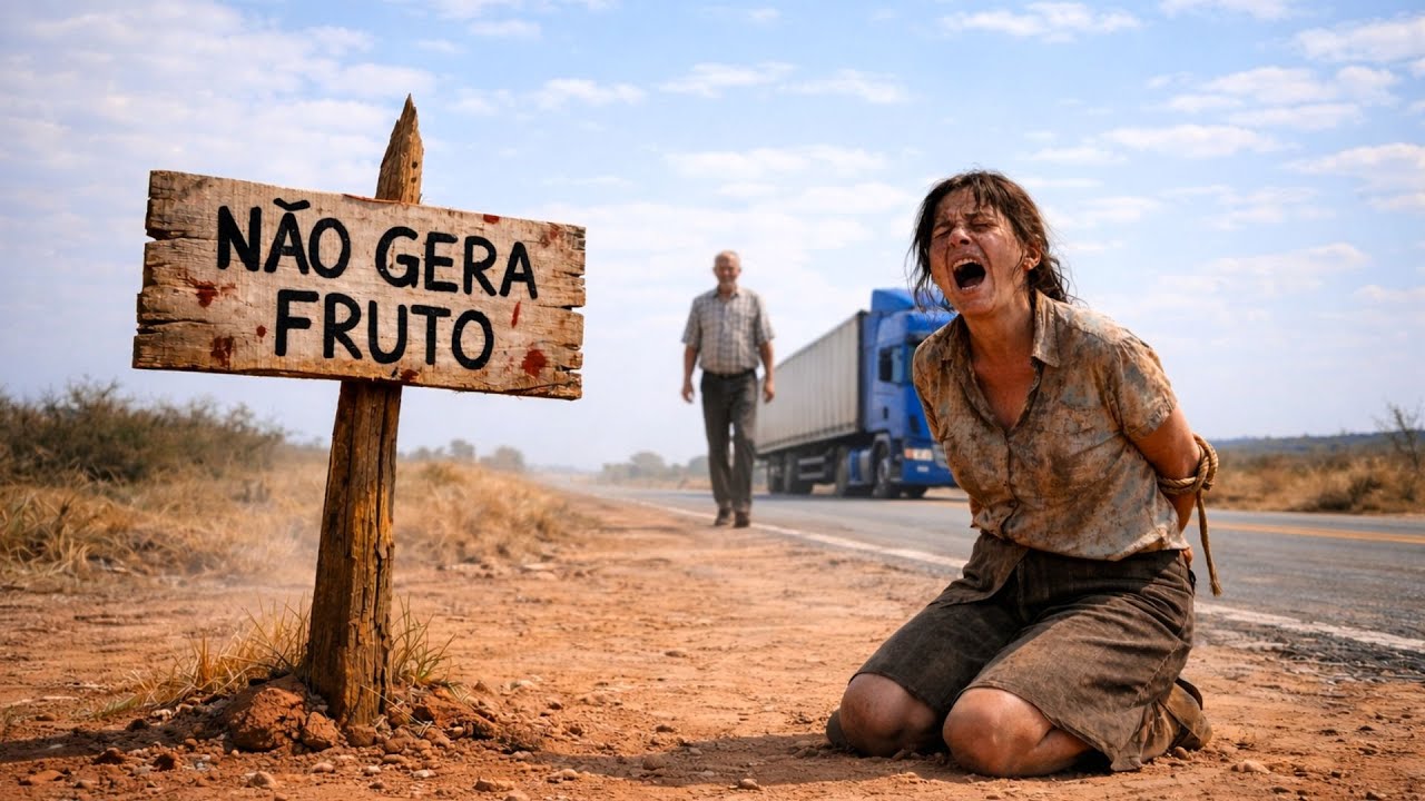 Caminhoneiro sozinho encontra mulher HUMILHADA na BR… e ele faz isso...
