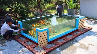 DIY Backyard Garden Koi Pond (step-by-step) - Garden Decoration