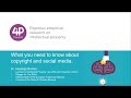 Copyright and social media webinar questions