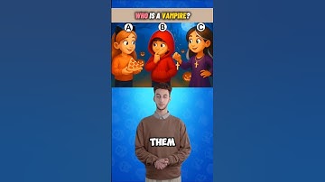 Who’s One is a Vampire? #quiztime #riddles #quiz #logicpuzzles #brainteasers #trending #ytshorts