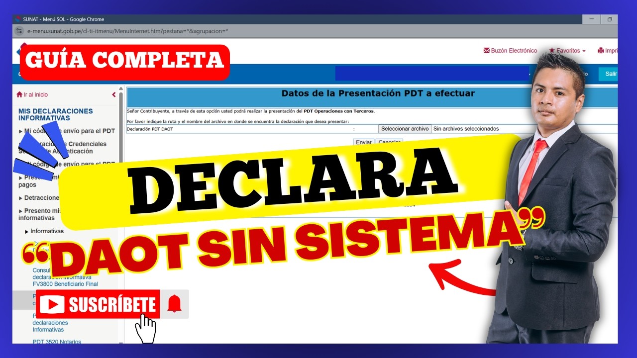 Daot DAOT 2025 PASO A PASO 🔥 Instala el PDT y Declara Correctamente (Con ...