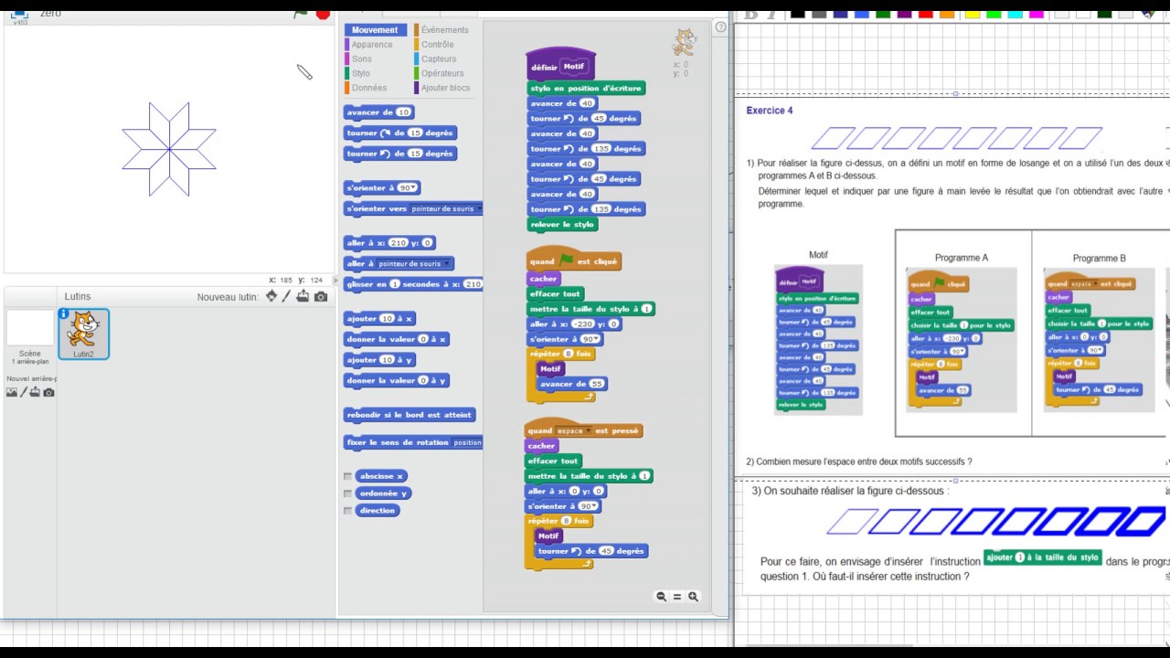 Comment Faire Un Losange Sur Scratch