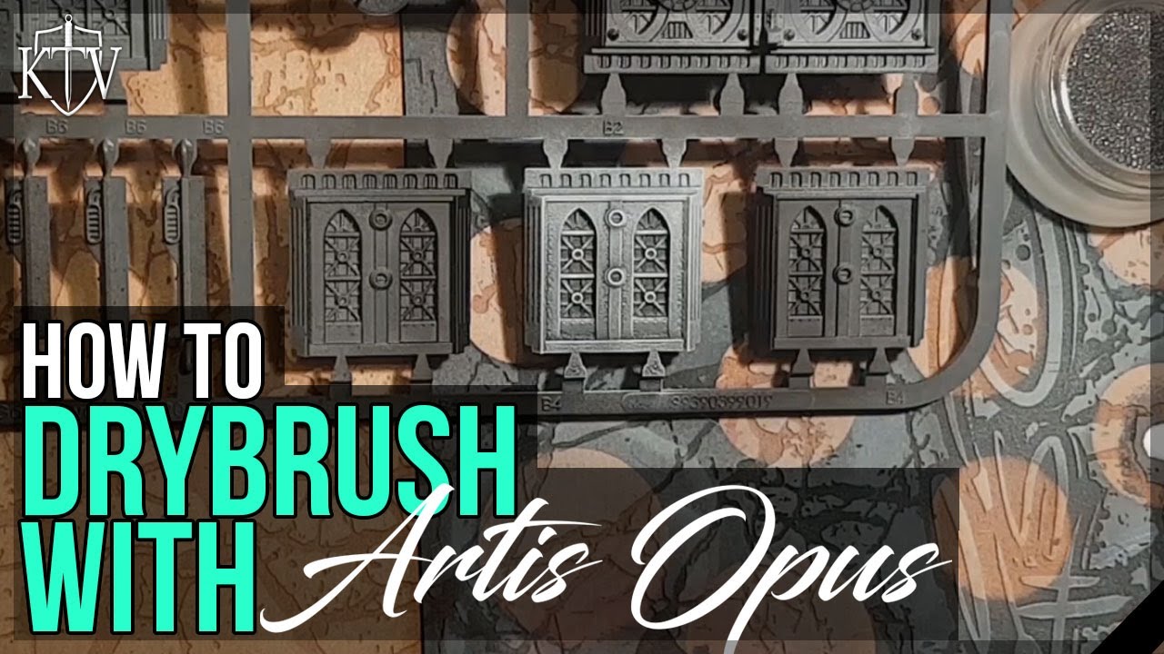 How To Drybrush With Artis Opus Part 1 High Detail Black And White YouTube