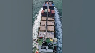 Container￼￼ ship with drone view #shorts #drone #dronevideo #merchantnavy #trending #viral #wow