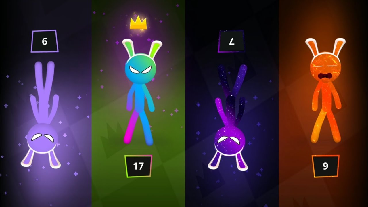 Stickman Rabbit Game Bunny Stickman MINIGAMES Tournament - Stickman Party 234 Gameplay ...