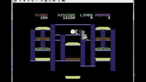 Burger Time 97 - Commodore 64 - emulador C64 Forever 2016 Plus Edition