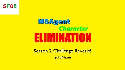 MSAgent Character Elimination Season 2 Challenge Reveals!