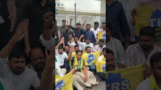 #kalvakuntlakavitha #protest #telangana #secretariat
