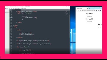 como CENTRAR un TEXTO en HTML sublime text 💻