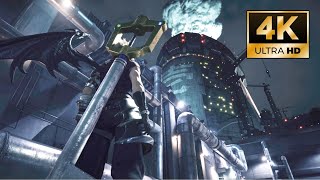 Cloud Kingdom Hearts Keyblade Various Scenes and Battles 4K Final Fantasy 7 Remake MOD %