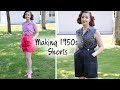 Making 1950s Style SHORTS! : Chatty Sewing Vlog