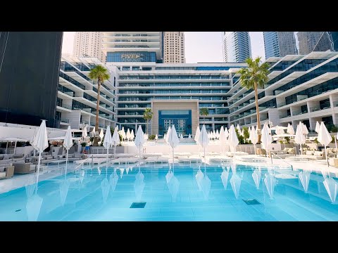 FIVE LUXE JBR, Dubai's New Party Hotel | 4K Hotel Tour & Review