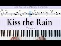 Kiss the rain  yiruma  piano tutorial easy  with music sheet  jcms