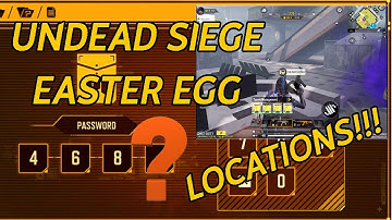 CODM UNDEAD SIEGE 2023 EASTER EGGS SOLVED | LOCATIONS AND PASSWORDS LIST | CODM TIPS AND TRICKS