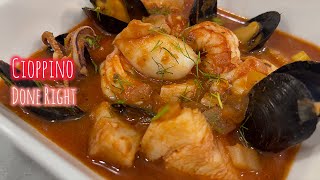 This CIOPPINO is so Delicious - I proudly claim its better than all restaurants I have been 😃👍🏻🍷🦐