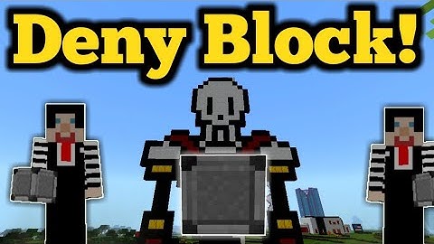 How To Use A Deny Block- Minecraft Bedrock
