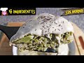 Cena saludable 4 ingredientes LASAÑA DE BROCOLI, AVENA Y QUESO, sin horno, sin harinas fácil barato