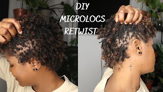 DIY MICROLOCS NO GRID | RETWIST/INTERLOC | 2.5 MONTHS MICROLOCS | BRAID LOCS